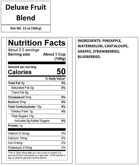 DELUXE FRUIT BLEND 12oz, 20oz