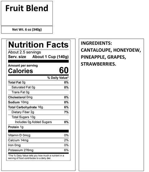 FRUIT BLEND 6oz, 12oz, 20oz