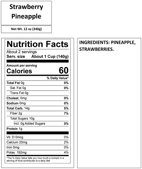STRAWBERRY PINEAPPLE 12 OZ