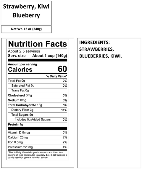 STRAWBERRY KIWI BLUEBERRY 12oz, 20oz