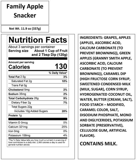 FAMILY APPLE SNACKER 11.9 OZ